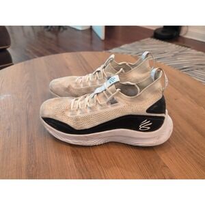 Curry 8 Zen Flow Men's 9.5 Women's 11 White Black 3023075-103